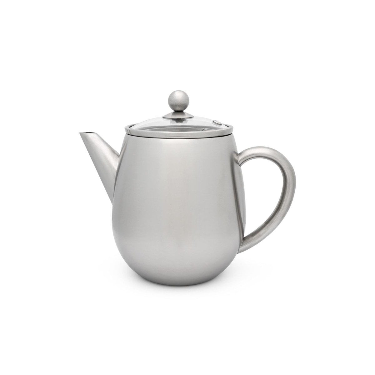 Bredemeijer Eva 37oz Double Wall Teapot Stainless Steel