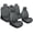 All Charcoal - Full Set, variant on MotorBox Prestige Edition Napa Leather Seat Covers Full Set - Gray Car Seat Covers Front Seats and Back Car Seat Protector, Waterproof and Universal Fit for Most Small to Medium Autos, Trucks & SUVs