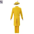 thumbnail image 5 of 2024 Halloween The Mask Jim Carrey Traje amarillo y máscara Traje de cosplay Traje de juego de rol para hombres Nuevo disfraz de fiesta de Halloween, 5 of 5