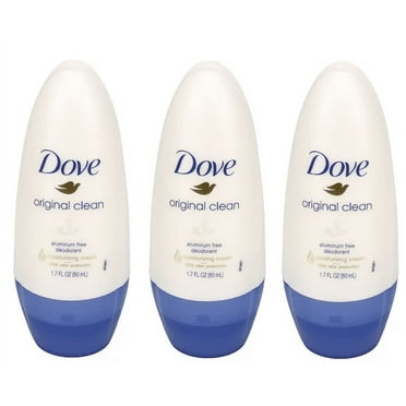 Dove Original Clean Moisturizing Aluminum-Free Roll-On Deodorant, 1.7-oz. (3 Pack)