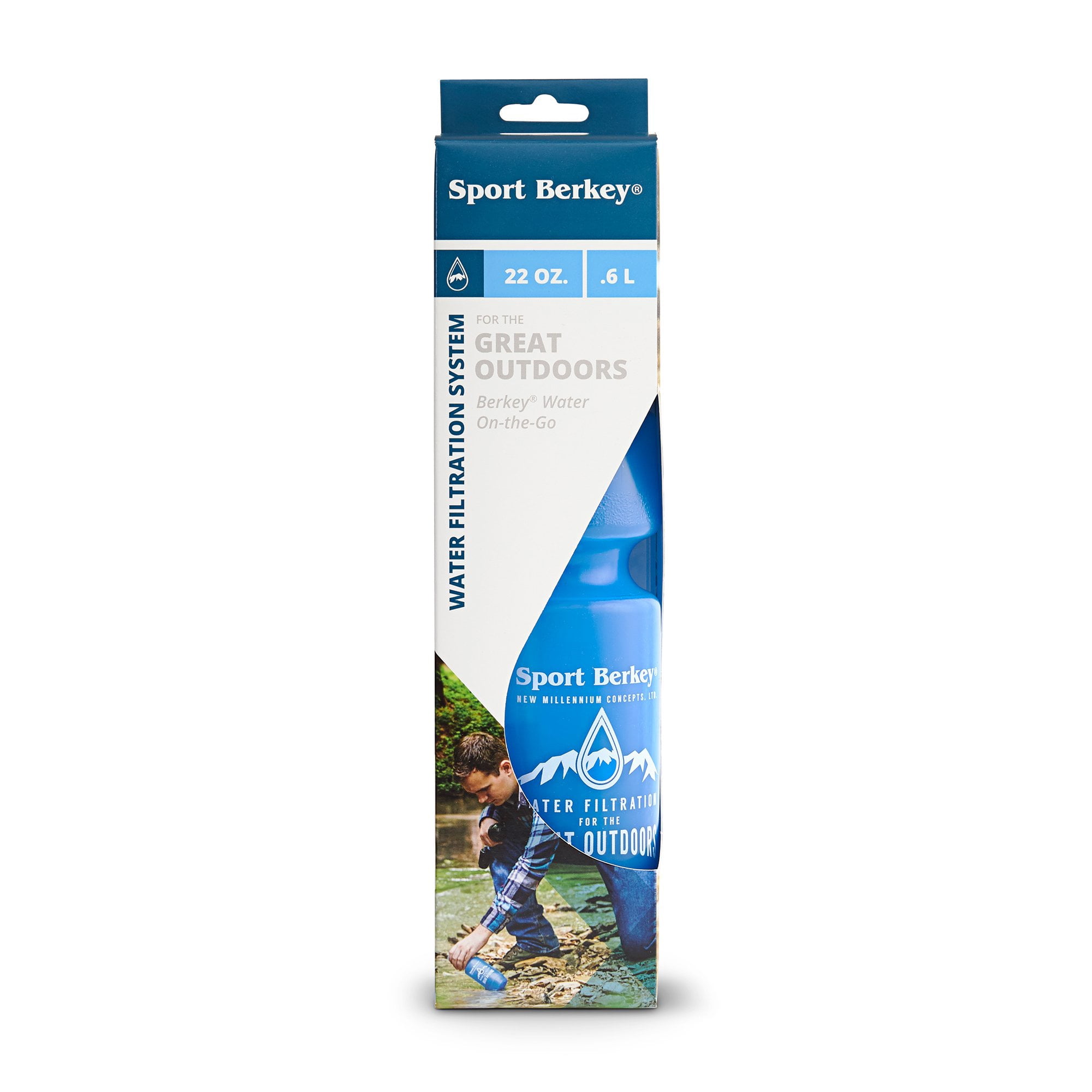 2 Pk Berkey Sport Filtered Water Bottle BPA Free Portable 22oz New 2018 Model