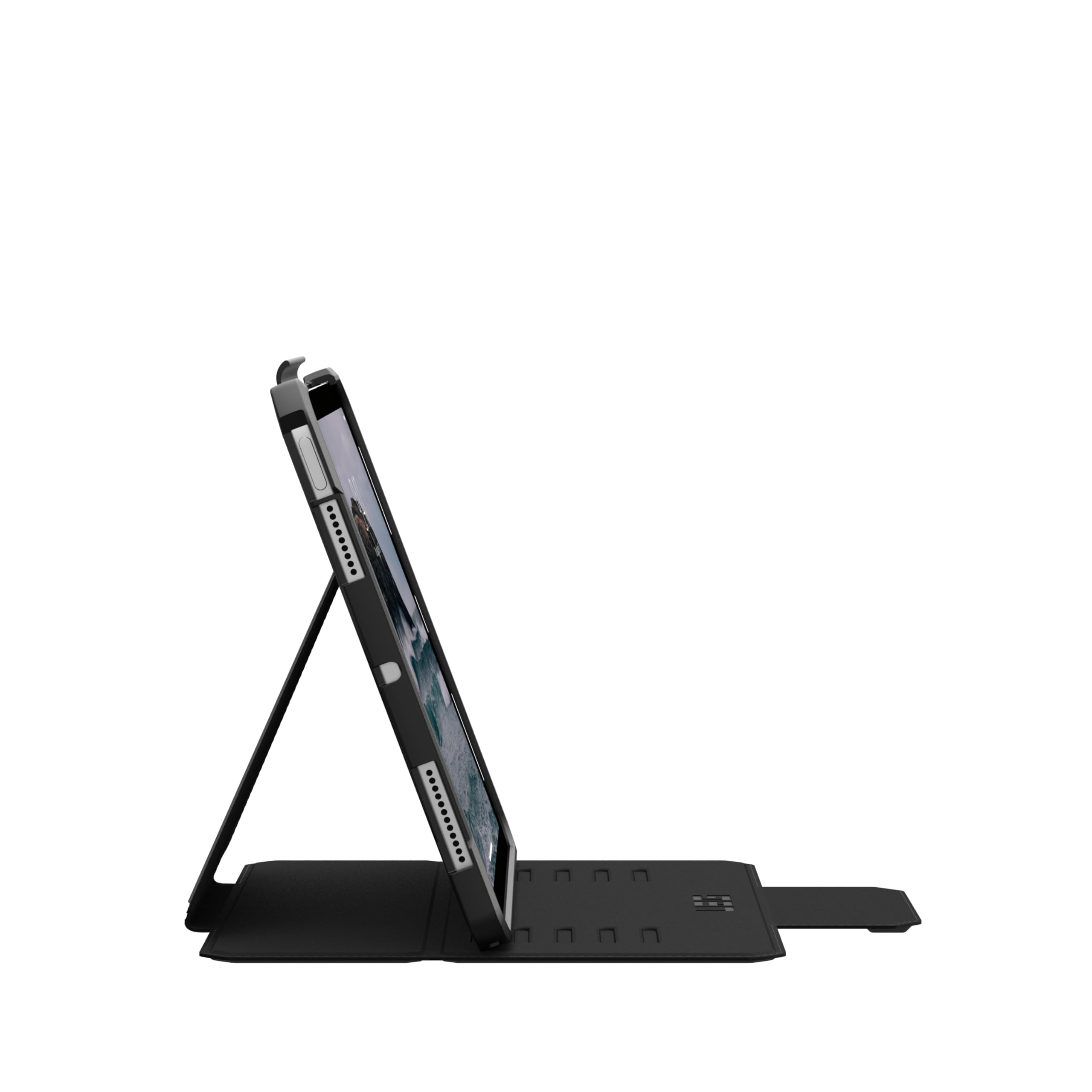 UAG iPad Air 11" Case (6th-8th Gen 2024-2026) M4/M3 - Rugged Auto Sleep/Wake Folio Cover w/Pencil Holder & Multi-Angle Adjustable Stand, Metropolis SE Black
