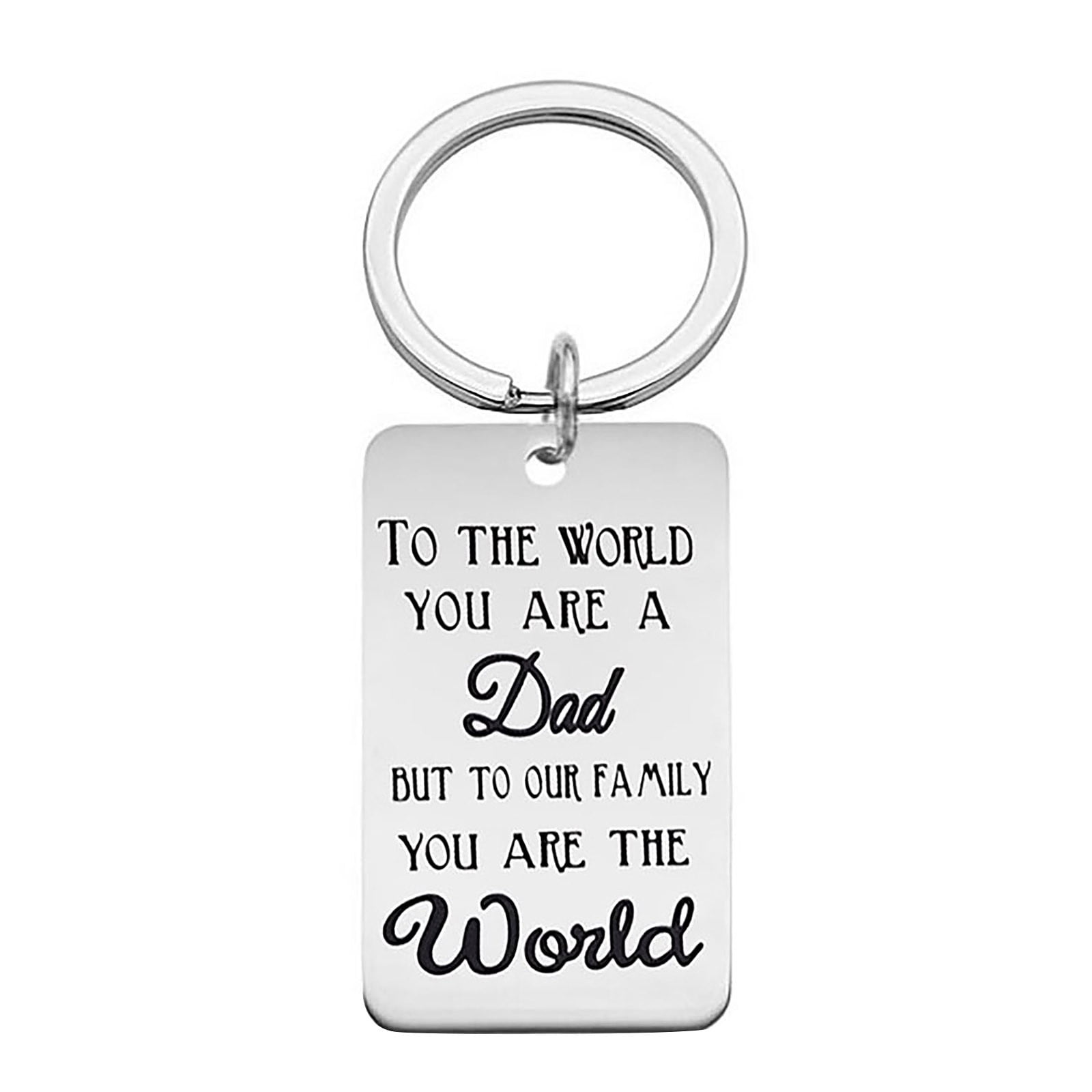  Dad B'day or Xmas Gift Key Ring "If dad can't fix it no one can" & Tool charms 