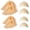 8 pcs, variant on Iceyyyy 8 Piece Bald Caps for Adults-Latex Bald Cap with Head Wig Cap Costume Accessories for Halloween Makeup Party Costume