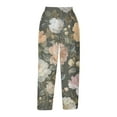 thumbnail image 4 of CLOISE Capris Pants for Women with Pockets Stretch Wide Leg Pants Elastic High Waisted Palazzo Pants Petite Summer Casual Fashion Printed Loose Lightweight Cropped Flowy Trousers Multicolor XL, 4 of 5