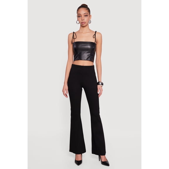 Women's Ponte Pull On Flare Pants