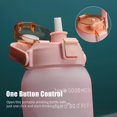 thumbnail image 2 of 2L Water Bottle with Marker Straw Handle Leakproof Large Capacity Water Bottle Reusable Water Jug for Hiking Travel Outdoor Sports Gym Fitness, 2 of 5