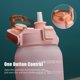thumbnail image 2 of 2L Water Bottle with Marker Straw Handle Leakproof Large Capacity Water Bottle Reusable Water Jug for Hiking Travel Outdoor Sports Gym Fitness, 2 of 5