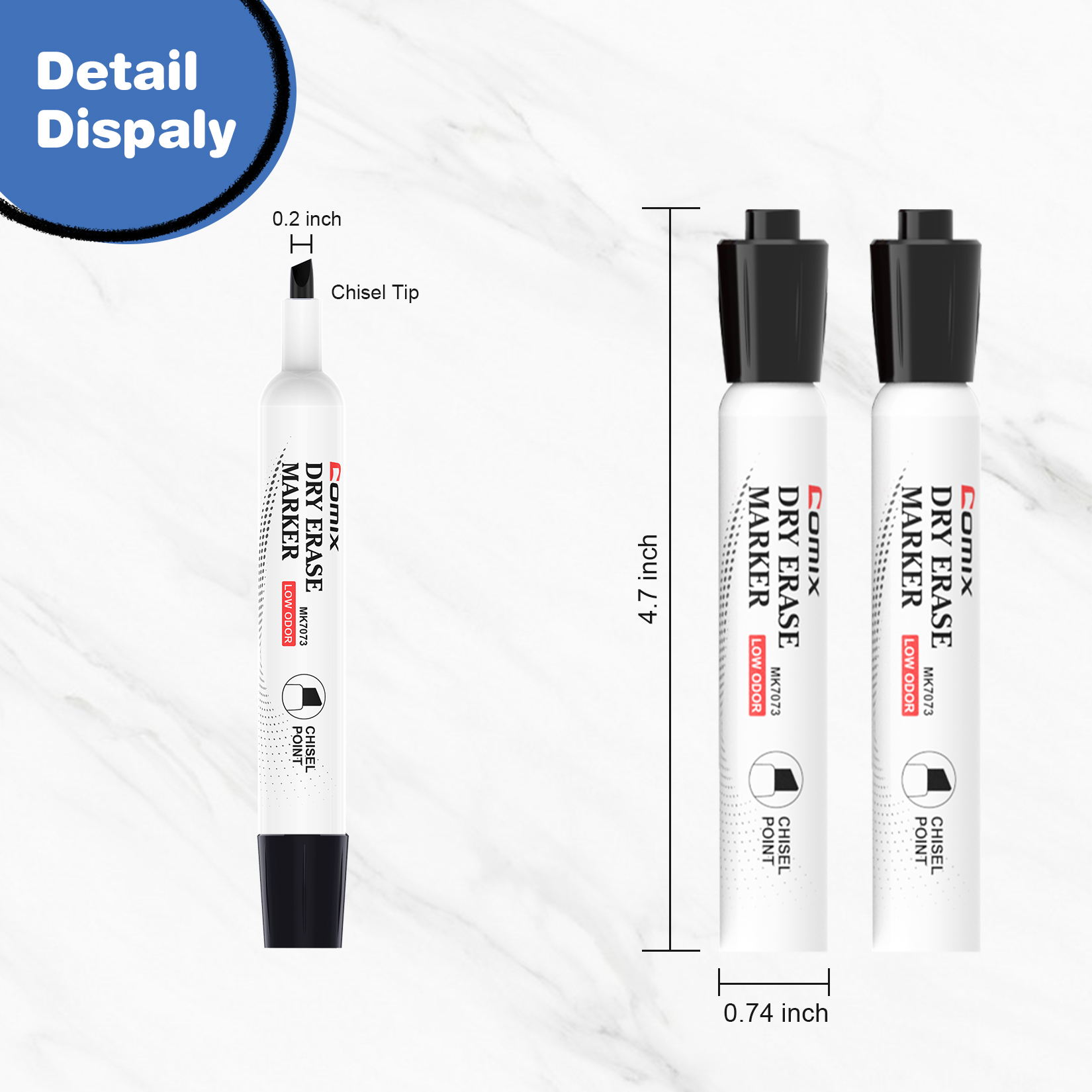 Comix Dry Erase Markers Black Bulk 36 Count photo 4