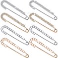 thumbnail image 1 of Women Brooch Pins Sweater Shawl Clips Faux Crystal And Pearl Brooches, 2 Styles Gold, Silver (8 Pieces), 1 of 4