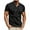 Black, variant on Mens Golf Shirts Cotton Vintage Colorblock Button Collared Tee Short Sleeve Pullover Dress Tshirt Business Casual
