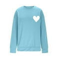 thumbnail image 5 of Valentine's Sweatshirts for Women Crew Neck Hoodies Heart Print Pullover February 14 Print Clothes Graphic Hoodie Holiday Fashion Shirts 2026 Valentine Day Outfit Clothes, 5 of 6
