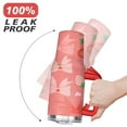 thumbnail image 6 of Strawberry Bow 40 Oz Tumbler with Handle Lid and Straw, Stainless Steel Double Walled Vacuum Insulated Cup, Cute Anniversary Wedding Birthday Gifts Tumbler for Women Men Friends Outdoor Indoor, 6 of 7