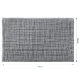 thumbnail image 2 of Alfombra de baño antideslizante 50x80cm alfombra de chenilla de microfibra para baño gris, 2 of 5