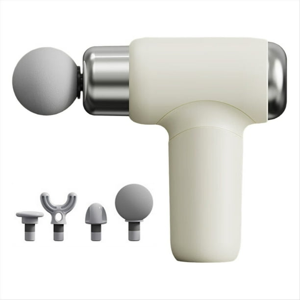 Mini Pistola de Fascia con Múltiples Cabezales de Masaje, Gran Capacidad de Batería y Carga Rápida, Ideal para Viajes y Deportes, Color .