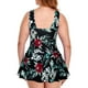 thumbnail image 4 of Trajes de baño de una pieza para mujer Talla Bikini para mujer Sin espalda con aberturas Traje de baño de cuello en V sólido Traje de baño para mujer, 4 of 8