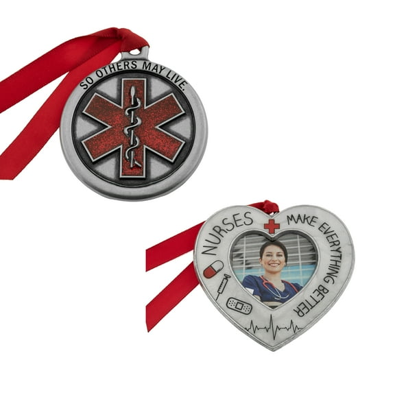 Gloria Duchin First Responders Ornament 2 piece Set