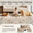 thumbnail image 6 of SIXHOME 5'x7' Area Rugs for Living Room Rugs for Bedroom Vintage Soft Floral Area Rug Washable Botanical Printed Carpet Non Slip Oriental Rug for Dining Room and Farmhouse Home Decor, 6 of 7