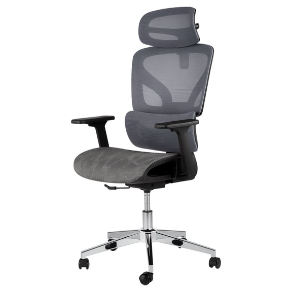 Office Chair Ergonomic High Back with 4D Adjustable Arms, Dynamic Lumbar Support, Reclining Backrest, Sliding Seat, Headrest & Quiet Rolling Casters – Breathable Mesh Desk Chair for Home Office
