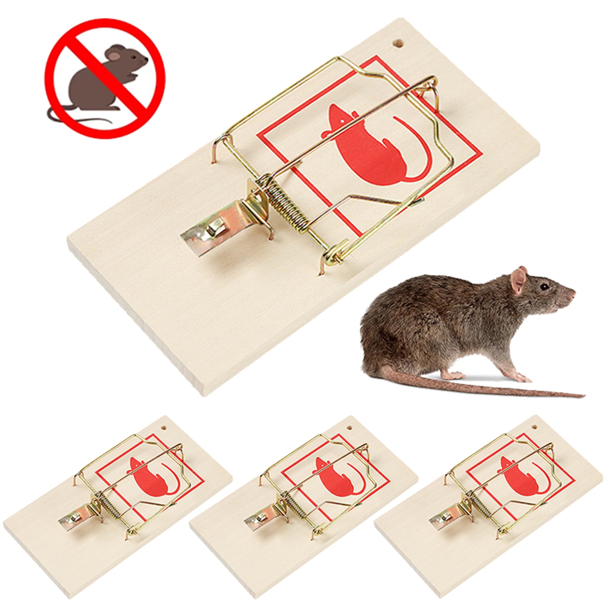 4 Pack Mouse Snap Traps Mice Trap House Indoor Outdoor Quick Mousetrap —  AllTopBargains