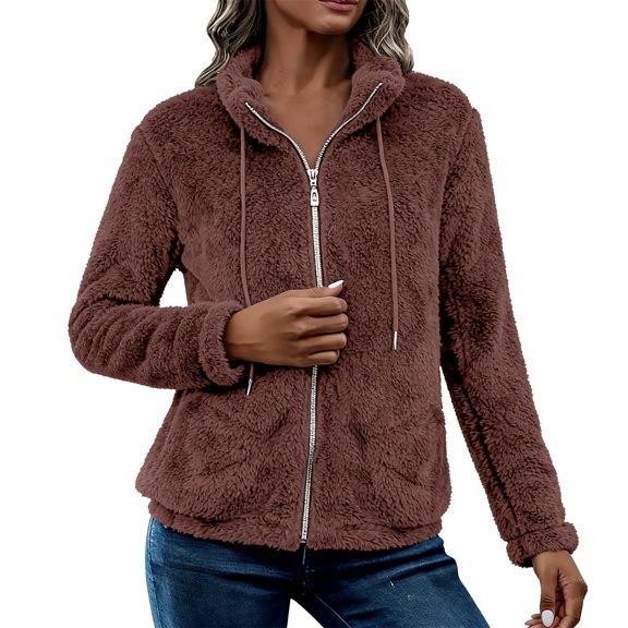 Niaviben Fuzzy Jackets for Women's Winter Jackets Warm Jackets for Women Athletic Jacket Women Jackets for Women Winter Jackets for Women's Jackets A L