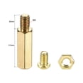 thumbnail image 2 of Unique Bargains Laiton Hexagonal Mâle-Femelle Vis Écrou Kit 20 Ensembles 17mm + 6mm, 2 of 6