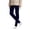 Navy, variant on Girls Fleece Lined Thickened Slim Fit Base Layer Leggings Stretch Waist Full Length Plain Knit Thermal Pants