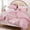 Dust Pink, variant on Twin Comforter Set - Comforter Twin Size Bed with Ball Pom Fringe, Soft Bedding Set for All Seasons - 2 Pieces, 1 Comforter (66"x90") & 1 Pillow Sham(20"x26"), Mustard Yellow