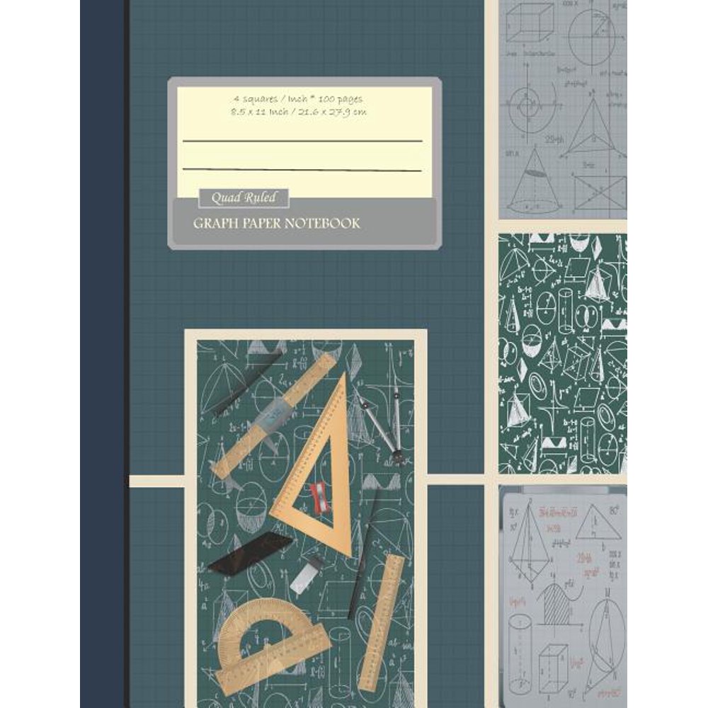 Grid Paper Notebook, Quad Ruled, Graph Paper Composition Books (Large 8