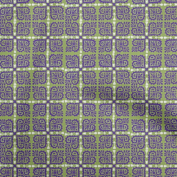oneOone Georgette Viscose Purple Fabric Block Quilting Supplies Print Sewing Fabric By The Yard 42 Inch Wide-PF