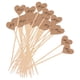 thumbnail image 3 of 50x Adornos para cupcakes de papel kraft con forma de corazón, palillos para cupcakes, palitos de comida, adornos para postres Sí, 3 of 9
