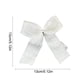 thumbnail image 3 of CREATITOY Christmas Fabric Bow Ornaments (Velvet with Lace Trim) - Festive Hanging Decor for Christmas Tree Branches, 3 of 6
