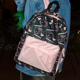 thumbnail image 4 of Nueva mochila con estampado de Hello Kitty de Sanrio para mujer, mochila escolar de gran capacidad en contraste negro y rosa, bolso kawaii de moda coreana Y2k, 4 of 6
