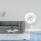 thumbnail image 2 of Elegante Reloj De Pared Con Escultura De Gato, Adorno Para Chimenea Y Cocina, Con Grandes Números Arábigos, Obra De Arte Ligera Y Silenciosa., 2 of 8