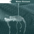 thumbnail image 5 of Zrodlmo No Hook Fabric Shower Curtain with Snap-in Liner, Waffle Waterproof and Mildew Resistant Bathroom Curtain, 72"x 74", Seaweed Green, 5 of 9