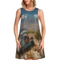 thumbnail image 1 of Balery Deserted Classic Car Landscape Vestidos de verano para mujer con estampado: vestido holgado sin mangas, vestido playero informal y cómodo para días calurosos., 1 of 7