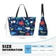 thumbnail image 4 of Fotbe Colorful Excavator Bolsa de Viaje para Playa - Resistente al Agua, Bolsa Tote de Gran Capacidad y Ligera con 7 Bolsillos para Mujeres y Hombres, 4 of 7