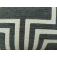 thumbnail image 3 of Plutus 12" x 20" Argyle Square Handmade Luxury Pillow in Black and White, 3 of 3