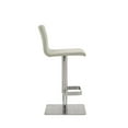 thumbnail image 5 of 16.5" X 20" X 32-42" Light Stainless Steel Bar Stool, 5 of 6