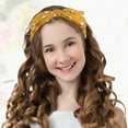 thumbnail image 3 of Unique Bargains Polka Dots Wide Bow Headbands Fashion Hair Hoop Yellow with Bow Knotted for Girl Women, 3 of 6