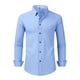 thumbnail image 2 of Blusa y camisa de manga larga con cuello vuelto para hombre, estilo informal, a la moda, con botones y solapa, transpirable, de poliéster, 2 of 5