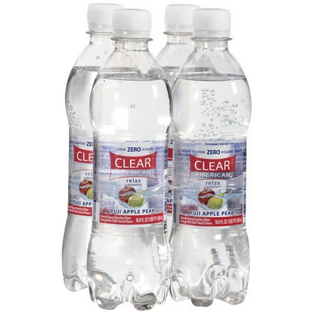 Clear American Relax Lavender Fuji Apple Pear Sparkling Water, 4ct