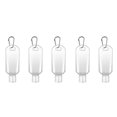 thumbnail image 1 of Botellas Recargables Con Gancho De Color Aleatorio Contenedor Exprimible A Prueba De Fugas Contenedores De Desinfectante De Manos Con Llavero Tapa Abatible 5 Uds Vogacara CE004316-00, 1 of 6