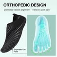 thumbnail image 2 of BERANMEY Barefoot Waters Shoes for Women Men Upgrade Wide Toe Box Voyabarefoot Hiking Shoes Non-Slip Adjustable Comfortable Slip-On for Outdoor Hiking & Beach Walking Travel, 2 of 5
