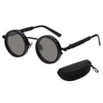 thumbnail image 6 of Xinwanna Adjustable Tint Polarized Sunglasses 1-9 Gear Round Glasses with ND Filter Lenses for Men UV Protection Eyewear for Beach Travel (Black Silvery), 6 of 13