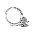 thumbnail image 2 of Women's 1/2ct Fancy Unique Semi Mount Engagement Ring Setting 14K White Gold, 2 of 2