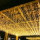 thumbnail image 1 of Cortina de luces LED de 96 luces, 4 m x 0,6 m, luces blancas y cálidas, 1 of 5