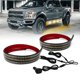 thumbnail image 2 of Nueva tira de luces estroboscópicas de emergencia para pedales de coche de 2 piezas, 60 pulgadas, 720 LED, luces de advertencia intermitentes de color blanco ámbar, 12 V, para SUV, 2 of 5