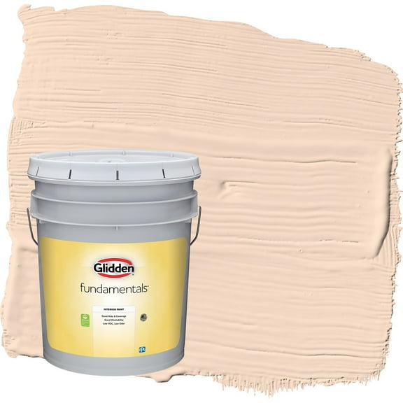 Glidden Fundamentals Sourpatch Peach / Orange Flat Interior Paint, 5 Gallon