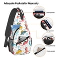 thumbnail image 3 of Lsque Dinosaur Pattern Cross Chest Bag Diagonally – Premium Durable Front Chest Sling with Adjustable Padded Strap, High-Capacity Storage, 3 of 8